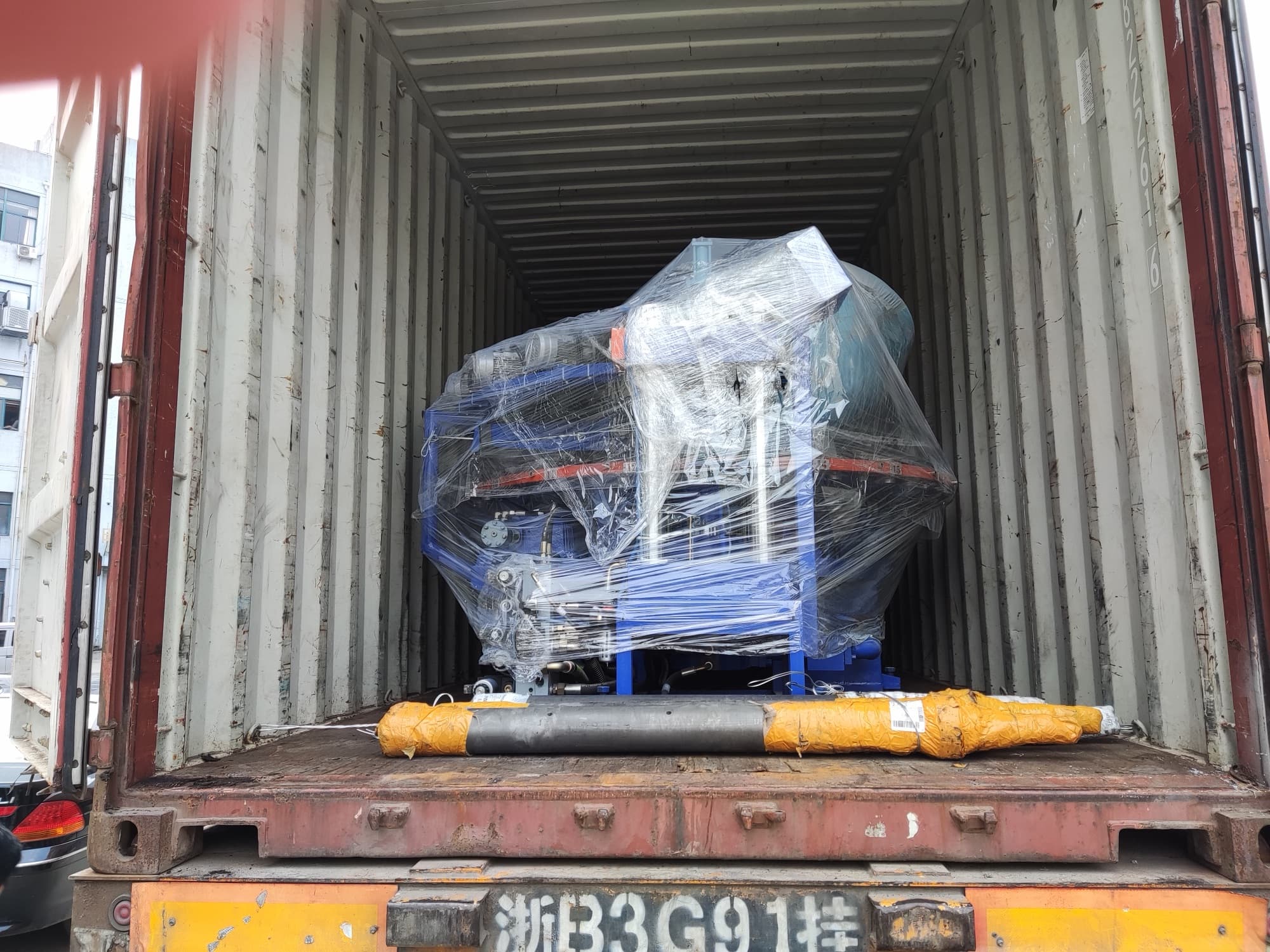 Machine Loaded for Overseas Shipment
